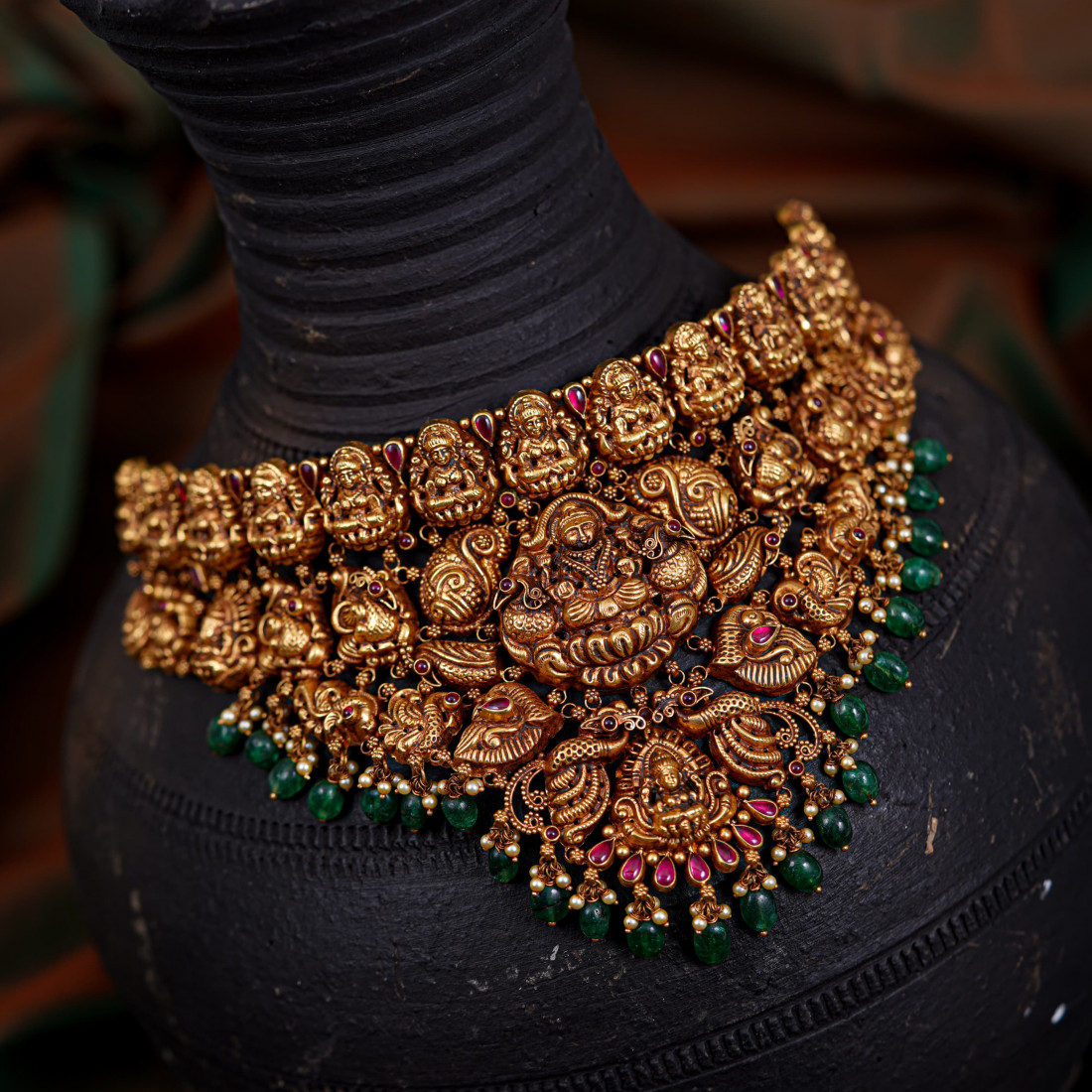 Gold nakshi chocker GCRK/21