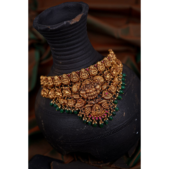 Gold nakshi chocker GCRK/21 Gold nakshi chocker GCRK/21