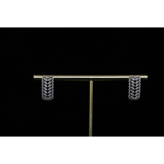 DIAMOND HOOP EARRINGS APDE21081