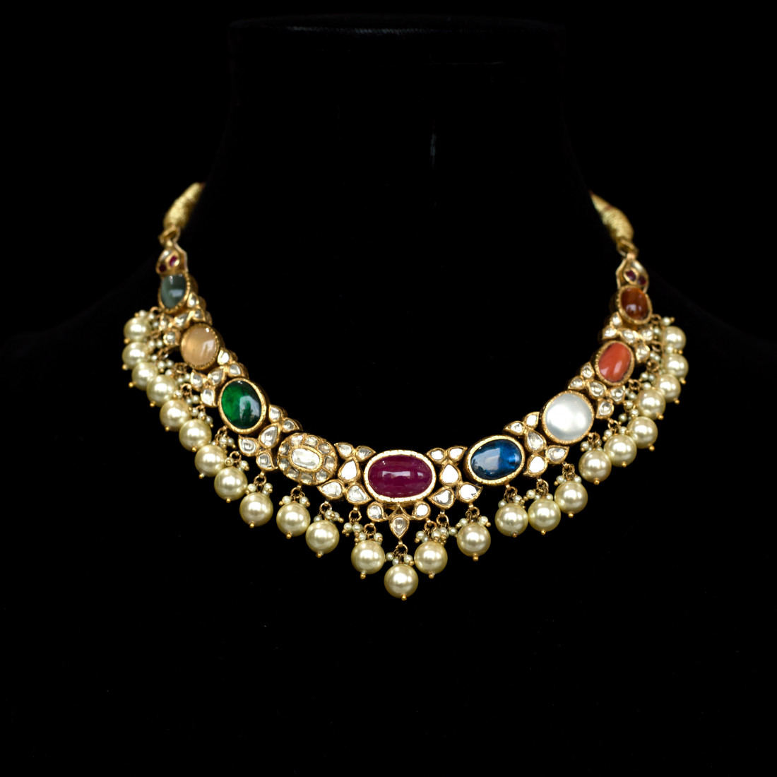 GOLD NECKLACE(NAVARATAN) GNS/242