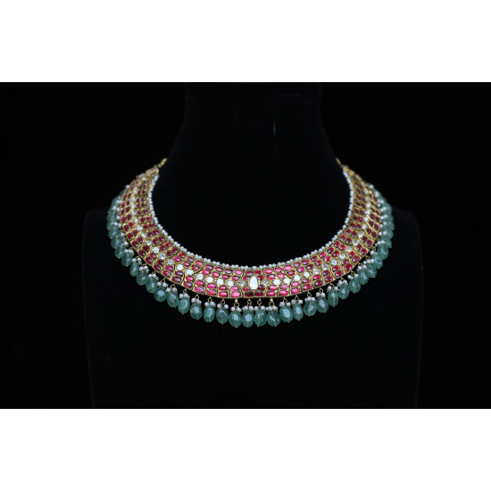 KUNDAN NECKLACE GNS/258